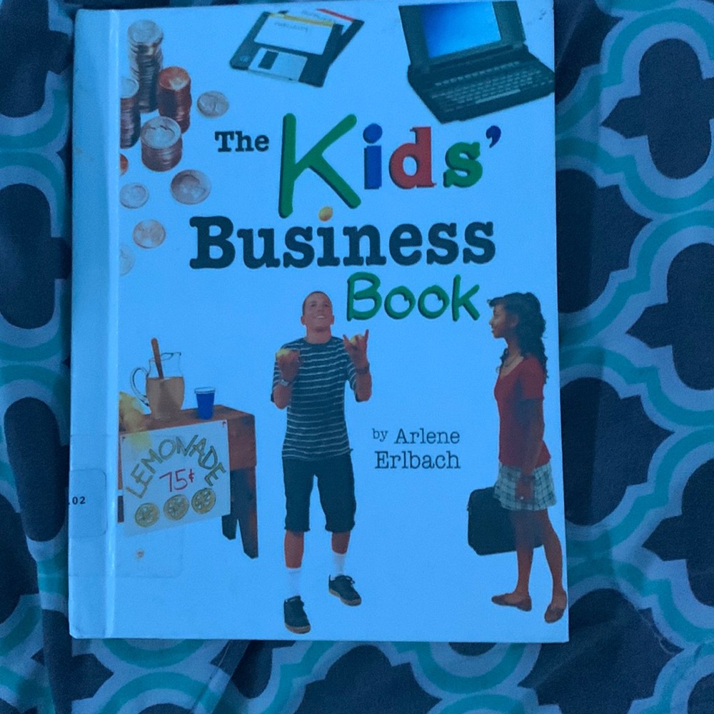 The book contains tips on business for kids